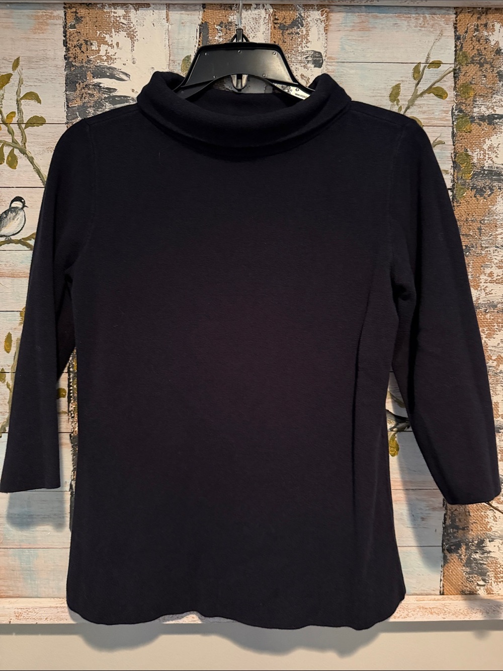 Talbots Classic Navy Knit Top